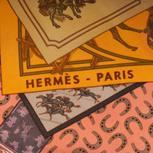 Hermes Rose Multicolor A Cheval Sur Mon Carre Scarf 90