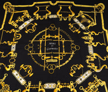 Hermes Bicolor Mors et Gourmettes Scarf 90