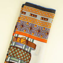 Hermes Multicolor "Colliers de Chiens" Cashmere Silk Shawl