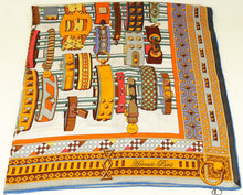 Hermes Multicolor "Colliers de Chiens" Cashmere Silk Shawl