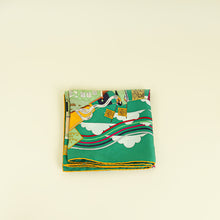 Hermes Vert Multicolor "La Maison Des Carres" Silk Scarf