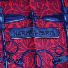 Hermes Fuchsia Multicolor "Mors Gourmettes" Silk Scarf