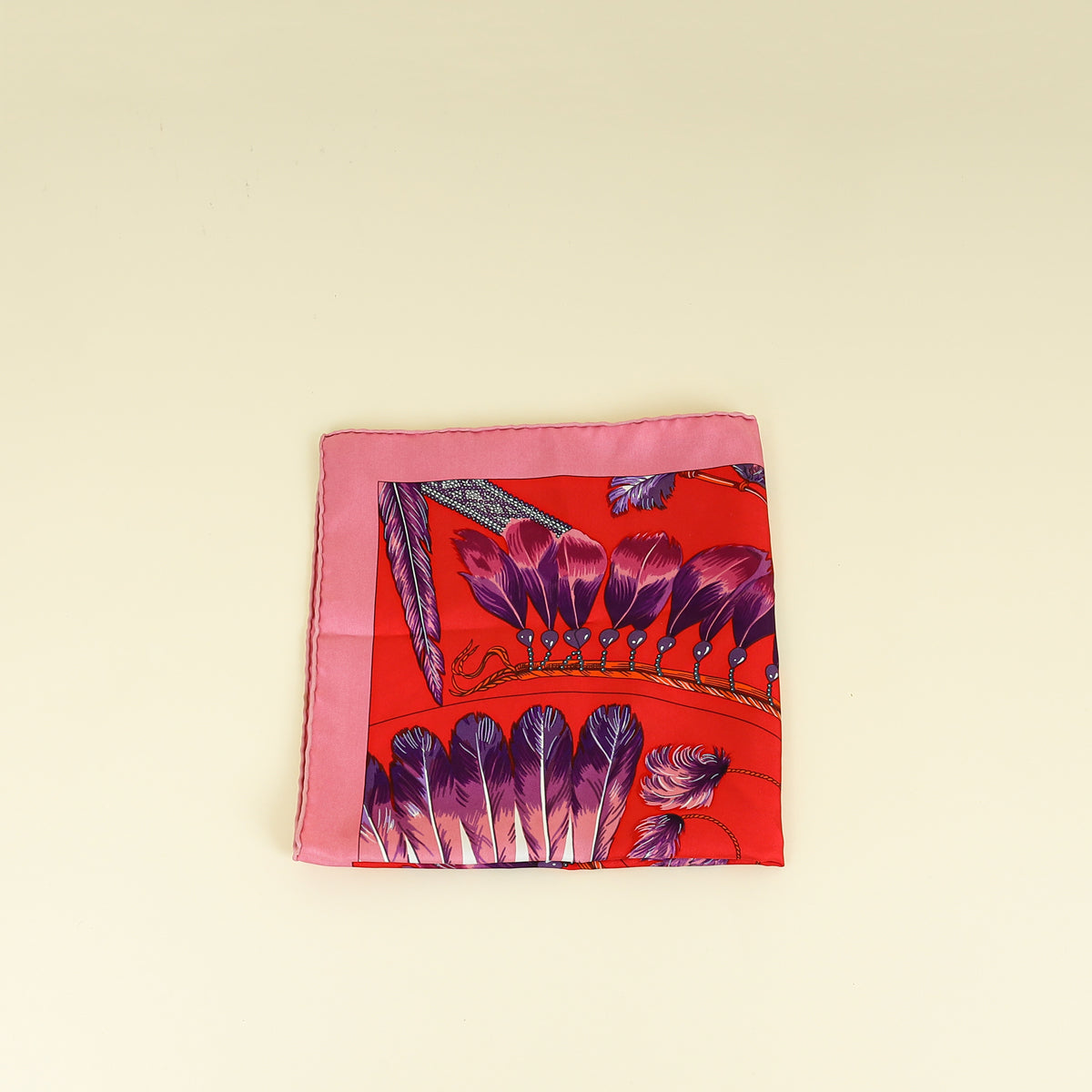 Hermes Multicolor Brazil Detail Silk Scarf