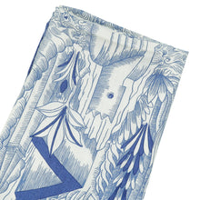 Hermes Bleu Blanc Cosmographia Universalis Cashmere Silk Shawl
