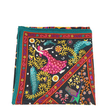 Hermes Tricolor Peuple du Vent Cashmere Silk Shawl