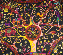Hermes Tricolor Peuple du Vent Cashmere Silk Shawl