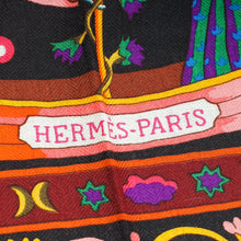 Hermes Tricolor Peuple du Vent Cashmere Silk Shawl