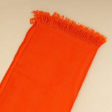 Hermes Orange Vif Libris Cashmere Silk Shawl Stole