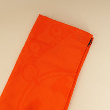 Hermes Orange Vif Libris Cashmere Silk Shawl Stole