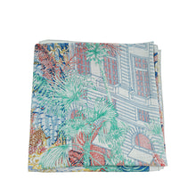 Hermes Gris Chine Rose Faubourg Tropical Cashmere Silk Shawl