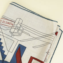 Hermes Tricolor Permis De Construire Scarf 100