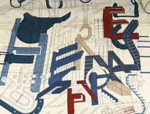 Hermes Tricolor Permis De Construire Scarf 100
