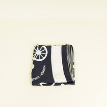 Hermes Bicolor Tout en Carre Silk Scarf 90