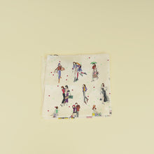 Hermes Blanc Multicolor Les Parisiennes de Kiraz Square Scarf