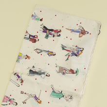 Hermes Blanc Multicolor Les Parisiennes de Kiraz Square Scarf