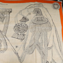 Hermes Multicolor Zouaves et Dragons Wash Shawl 140