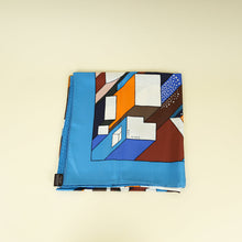 Hermes Bleu Multicolor "On a Summer Day" Printed Shawl 140