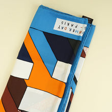 Hermes Bleu Multicolor "On a Summer Day" Printed Shawl 140