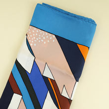 Hermes Bleu Multicolor "On a Summer Day" Printed Shawl 140