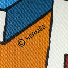 Hermes Bleu Multicolor "On a Summer Day" Printed Shawl 140