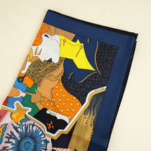 Hermes Multicolor Ca Decoiffe! Silk Scarf 90