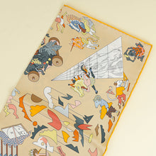 Hermes Multicolor Academia Hippica Silk Scarf 90