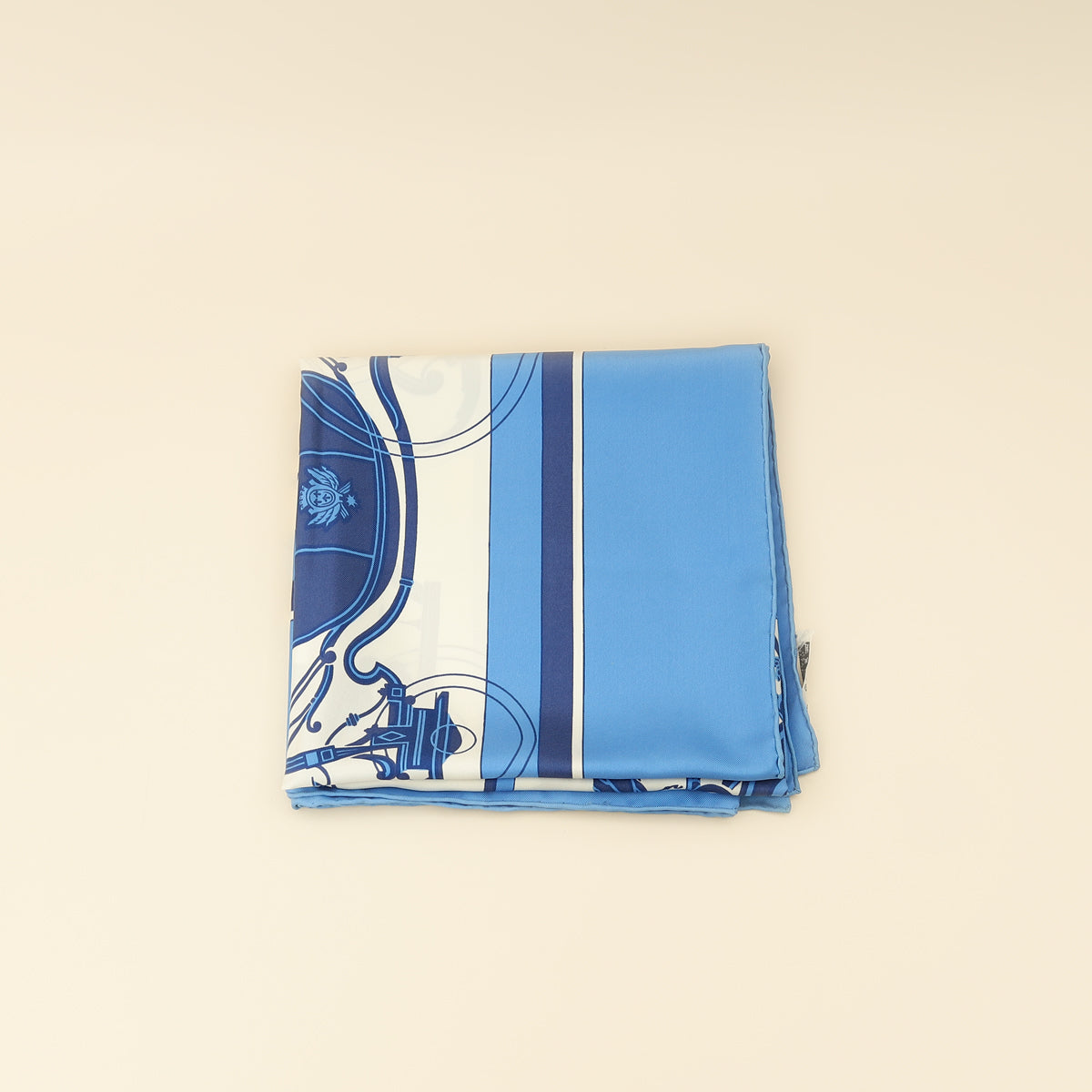 Hermes Bicolor Ex Libris Scarf 90