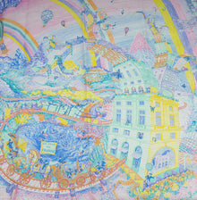 Hermes Tricolor Les Folies Du Faubourg Scarf 90