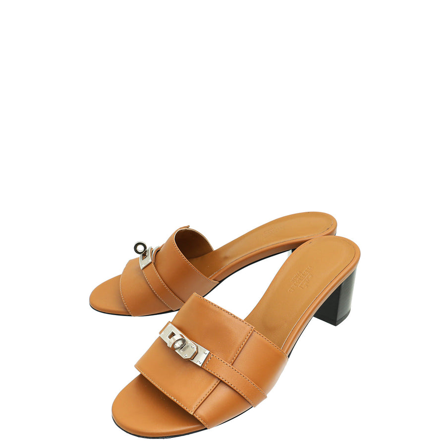 Hermes Naturel Gigi 50 Sandals 38