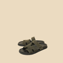Hermes Vert Forêt Suede Chypre Sandals 45
