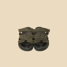 Hermes Vert Forêt Suede Chypre Sandals 45