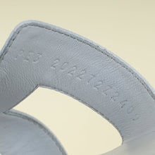 Hermes Bleu Glacier Oran Sandals 38.5