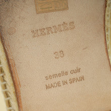 Hermes Beige Feria Espadrilles 38