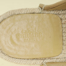 Hermes Beige Feria Espadrilles 38