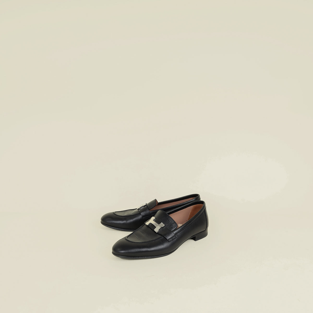 Hermes Noir Paris Loafer 37