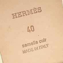 Hermes Vert Viride Oran Sandals 40