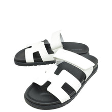 Hermes Blanc Chypre Sandals 36
