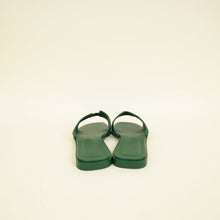 Hermes Vert Cactus Oran Sandals 37.5
