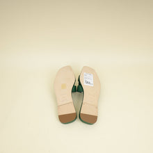 Hermes Vert Cactus Oran Sandals 37.5