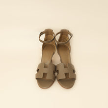 Hermes Etoupe Legend Sandals 37