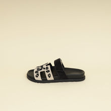 Hermes Bicolor Tufted Leopard Chypre Sandals 37
