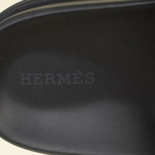 Hermes Bicolor Tufted Leopard Chypre Sandals 37