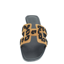 Hermes Tricolor Oran Leopard Sandal 38.5