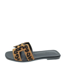 Hermes Tricolor Oran Leopard Sandal 38.5