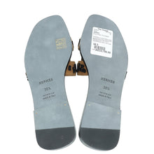 Hermes Tricolor Oran Leopard Sandal 38.5
