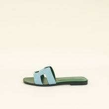 Hermes Bicolor Oran Suede Goatskin Sandal 38.5
