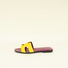 Hermes Bicolor Oran Suede Goatskin Sandal 38.5