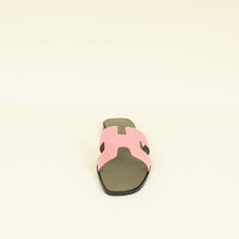 Hermes Rose Du Desert Oran Suede Goatskin Sandal 38.5