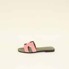 Hermes Rose Du Desert Oran Suede Goatskin Sandal 38.5