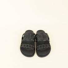 Hermes Noir Extra Sandal 38.5